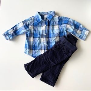 Sz 3/6 mos Gymboree and Gap outfit